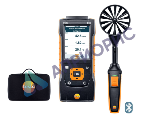 Комплект Testo 440 с Bluetooth-крыльчаткой 100 мм и кейсом