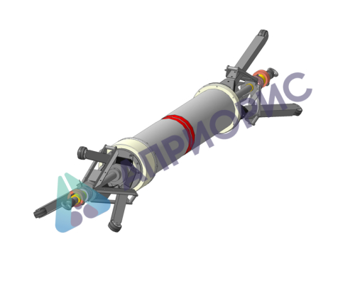 Внутритрубная тележка для труб Ø 159 ÷ 820 мм зонтичного типа в футляре