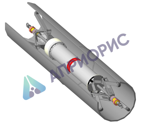 Внутритрубная тележка для труб Ø 159 ÷ 820 мм зонтичного типа в футляре