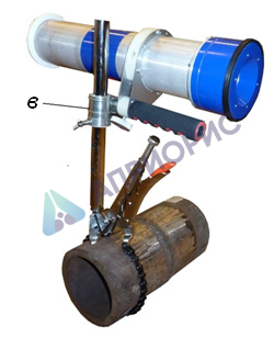 Цепное устройство крепления моноблока «0,3 СБК 160» на трубы Ø 20 ÷ 159 мм