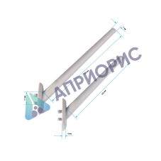 Сушилка для пробирок Stegler 0362В (полипропилен, 27 мест, 400х550х110 мм)