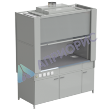 Шкаф вытяжной с коконом из стеклопластика с водой с электрикой 1800х820х2240 мм, раб. поверхность - МОНОЛИТНЫЙ КЕРАМОГРАНИТ