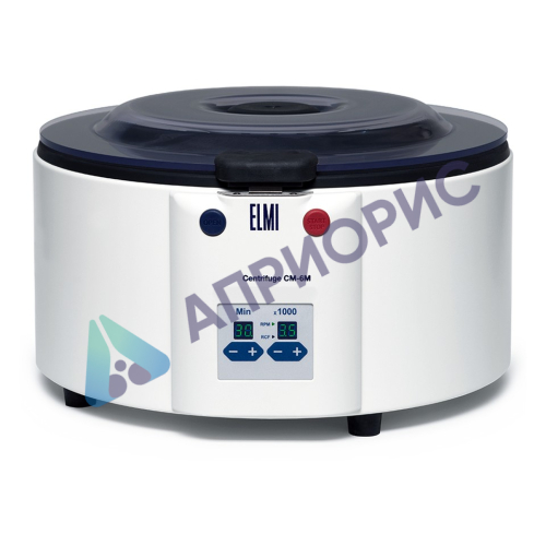 Центрифуга лабораторная ELMI СМ-6МТ с ротором 6M.06 (6х50 мл, до 3500 об/мин, цифр, таймер)