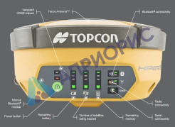 ГНСС-приемник Topcon Hiper VR UHF/GSM, TILT (GPS, ГЛОНАСС, L1, L2, L5, Beidou, Galileo, QZSS, SBAS, Radio+LL, RTK 10Гц, TILT)